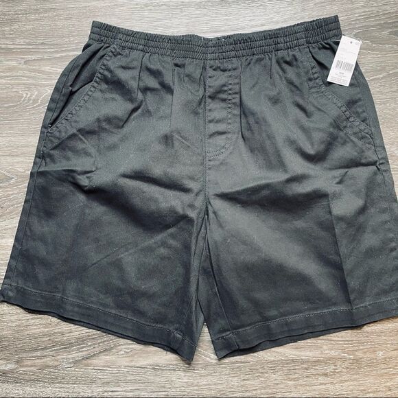 Laura Scott elastic Black Shorts Size XXL Cotton/Twill Pull on NWT - Picture 6 of 10